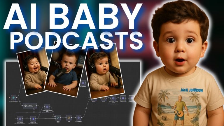 I Automated Viral AI Podcast Baby Videos With n8n (Free Template!)