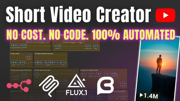 This AI agent automates faceless short videos - n8n NO CODE tutorial (Flux, Chatterbox)