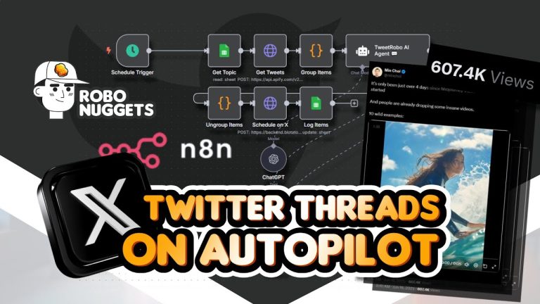 This AI Agent just automated these 500,000+ view Twitter threads, here's how — n8n NO-CODE tutorial🥚