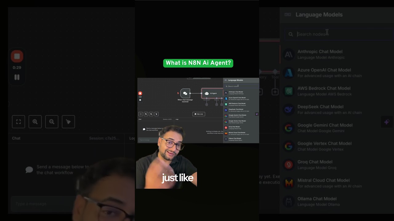 What is n8n ai agent? How does it work? #ai #agent #n8n #chatgpt #openai