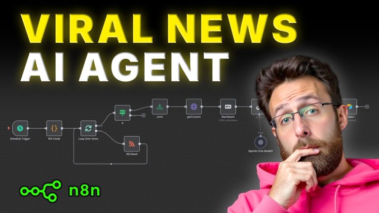 How to Build an AI Agent that Scrapes Viral News! (n8n tutorial)