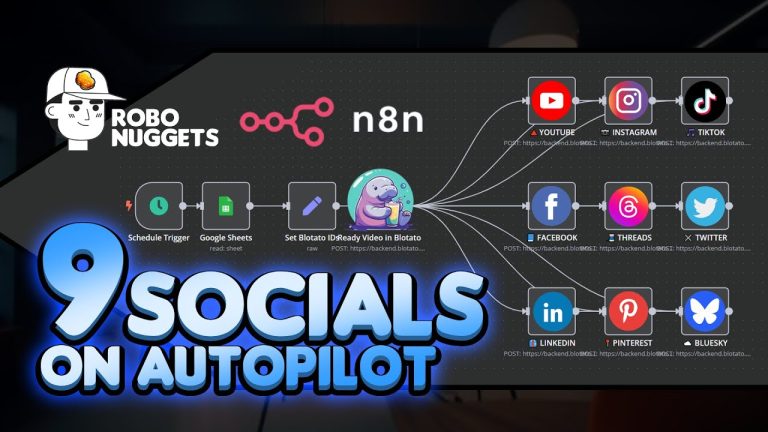 The ULTIMATE Agent to Auto-Publish Content Hourly - 9 Social Platforms in 1! (n8n NO-CODE tutorial🥚)