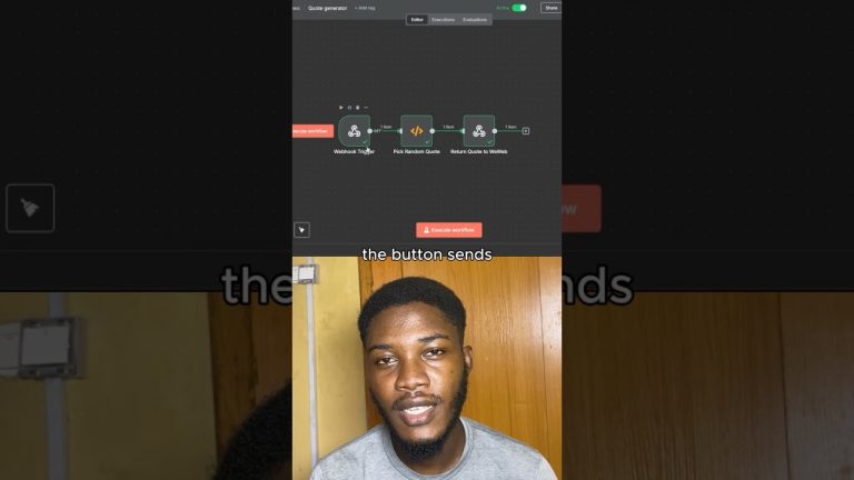 Built a random quote generator with n8n and Weweb. #n8n #automation #nocode #weweb