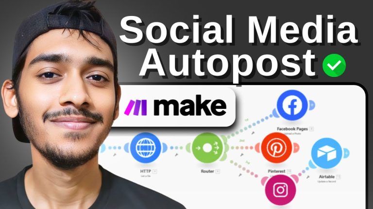 Small Business Social Media Automation: FREE Make.com Setup