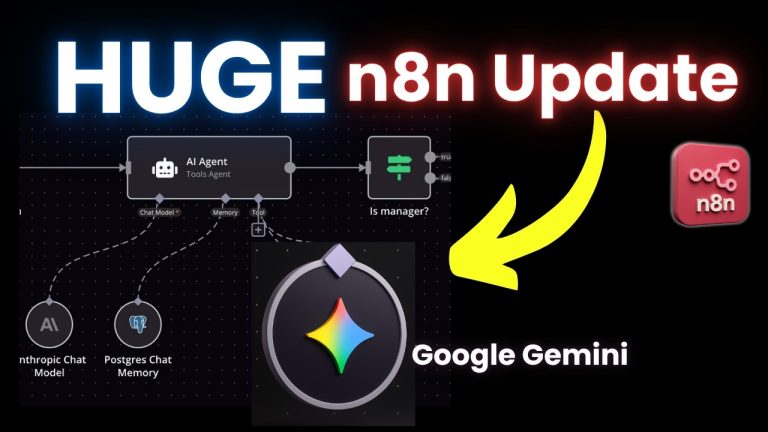 NEW Google Gemini Nodes in n8n — Full Setup & Use Cases