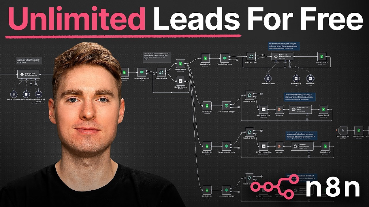Automate Your Entire Lead Generation for $0 (Free n8n Template)