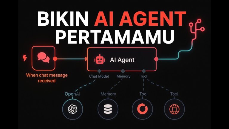 Bikin AI Agent pertamamu TANPA CODING untuk pemula, langsung pake N8n!