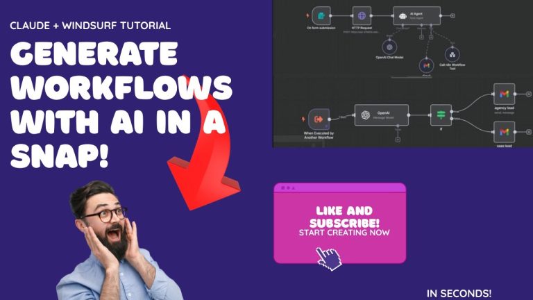 Generate N8N Workflows with AI in Minutes   Claude + WindSurf