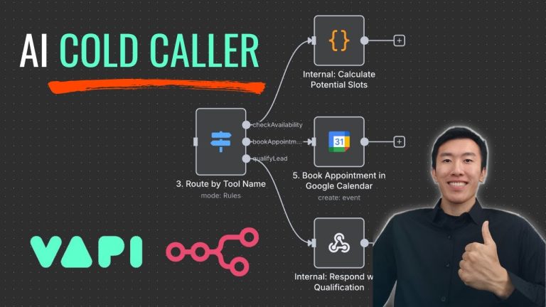How to Build an AI Cold Caller: VAPI + n8n Tutorial (free template)