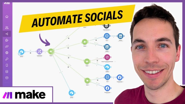 How to Auto-Post to All Your Socials (AI + Make.com + Airtable)