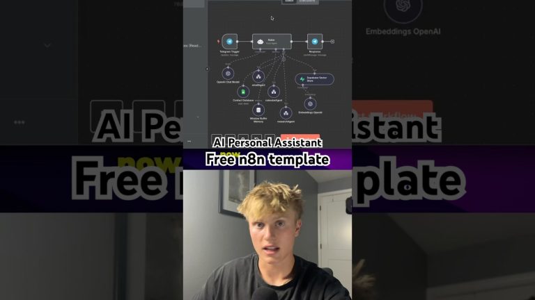 free n8n template is in the description of the full video #aiautomation #aiautomationagency #n8n