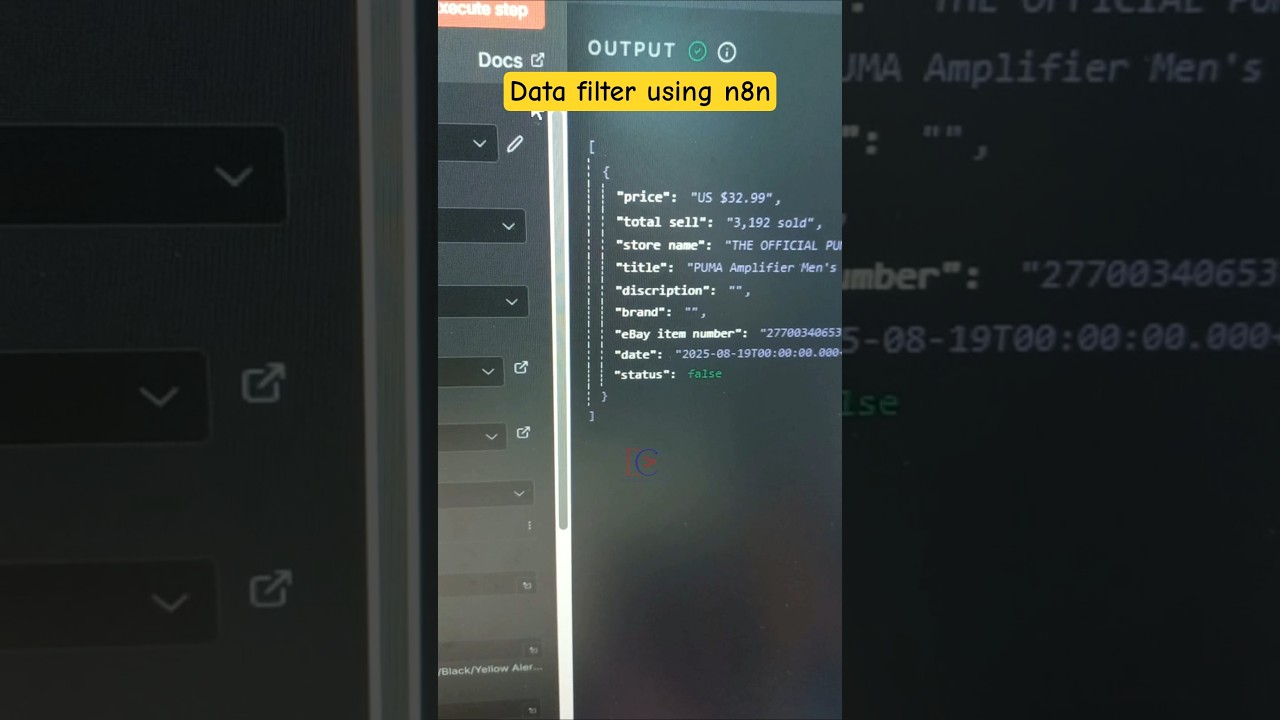 Data Filter form any websiusing n8n #coding #programming #python #n8nworkflow #n8ntutorial #n8n #css