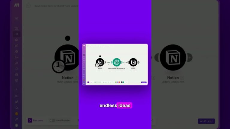 Automate Notion with ChatGPT: Auto-enhance your database in real-time 📑 #shorts #notion #chatgpt