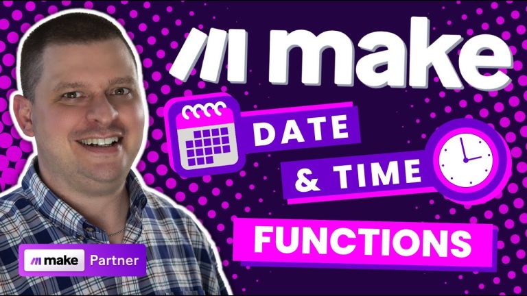 Make.com Date & Time Functions, Date & Time Variables - Make.com (Integromat) Beginner's Tutorial