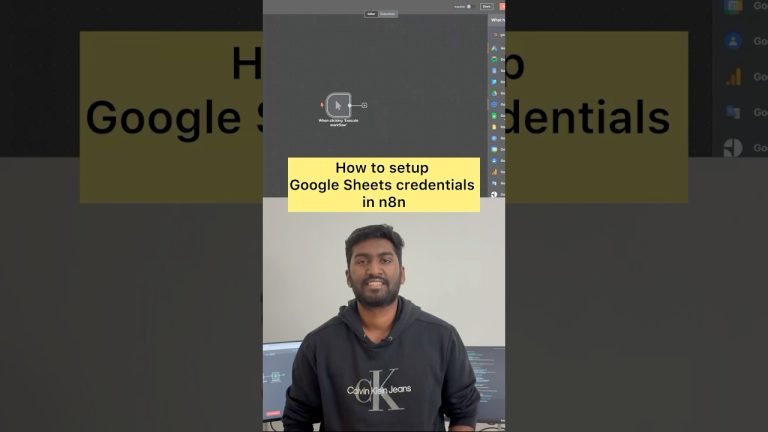 How to setup credentials in n8n #n8n #automation #tamil #tamiltech #googlesheets #canadatamil