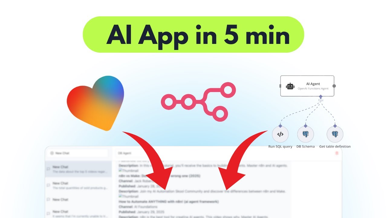 Turn Any AI Agent into a No-Code App with Lovable + n8n