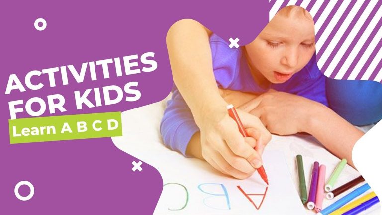 Easy learning activities for kids| Learn A B C D | Pre School Lessons| Fun activities| Purple Turtle