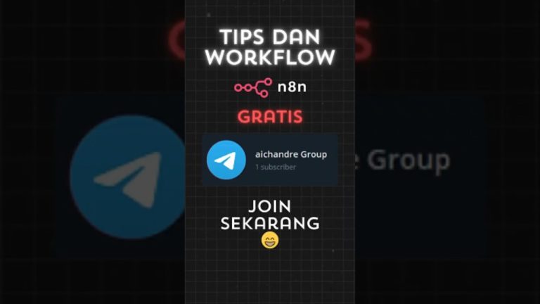 Belajar Automation N8N + Dapet Workflow Gratis di Telegram 🚀