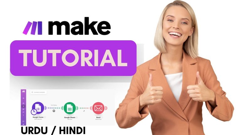 Automate Like PRO with Make.com for Beginners! Urdu / Hindi