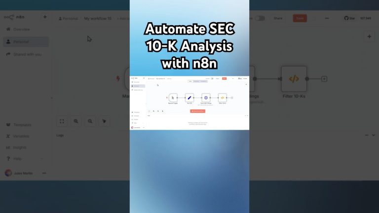 Automate SEC 10-K Risk Analysis with n8n  #ai #n8n #automation #hack  #tutorial #smallbusiness #SEC