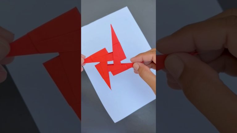 How to Make Paper Ninja weapon_How to Make Paper Dart #how #papercrafts #paperdart #origami #shorts