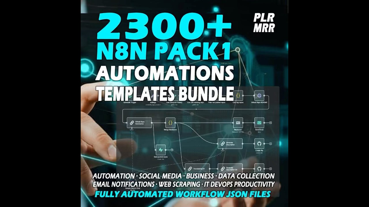 🚀 2300+ n8n Automation Templates – Plug & Play Workflows! ⚡