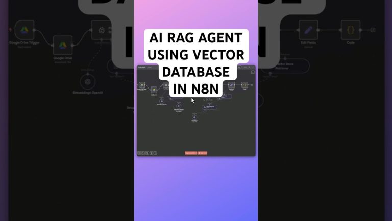 Here’s HOW to create an AI RAG Agent using a Vector Database in n8n!