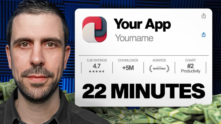 The EASIEST Way To Build Your Mobile App In 22 Minutes (AI Coding)