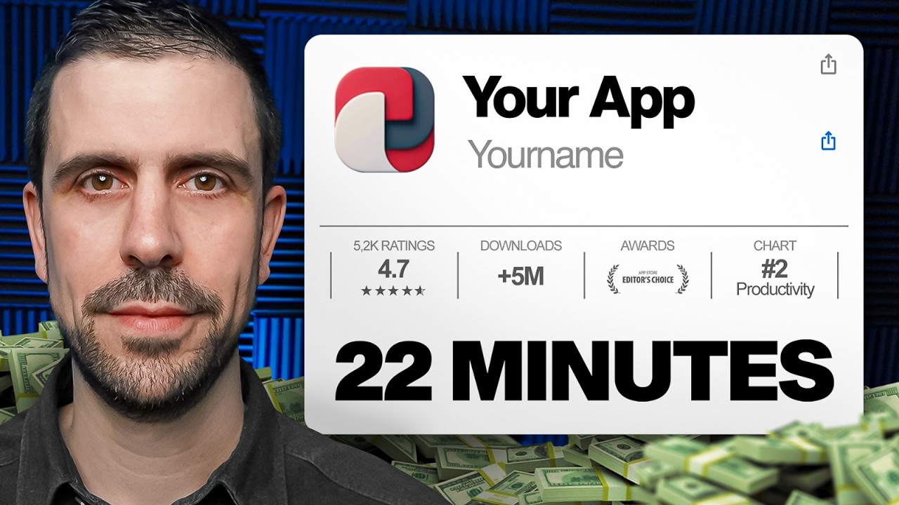 The EASIEST Way To Build Your Mobile App In 22 Minutes (AI Coding)