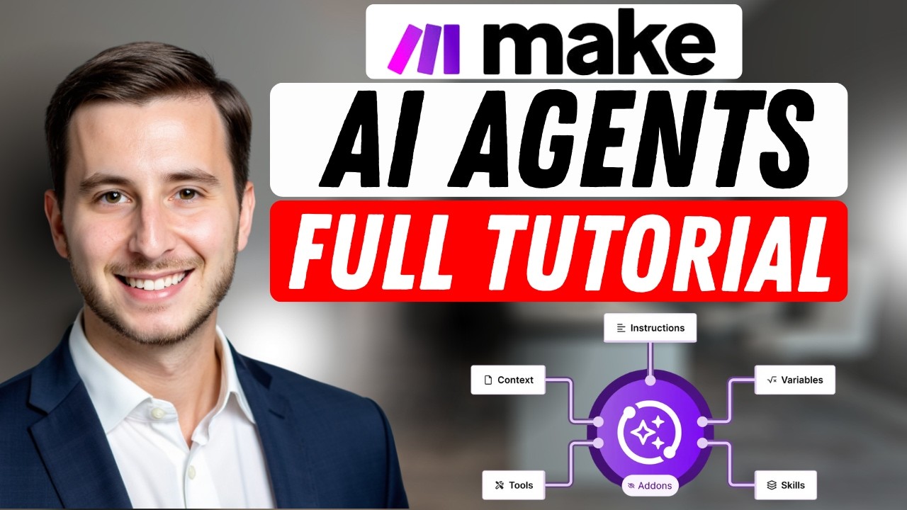 How to Build AI Agents with Make.com (Step-by-Step FULL Tutorial)