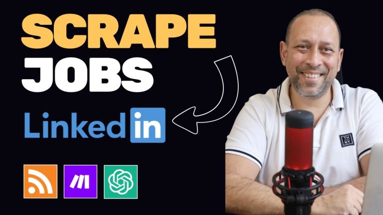 How to Scrape LinkedIn Jobs Automatically with AI (make.com)