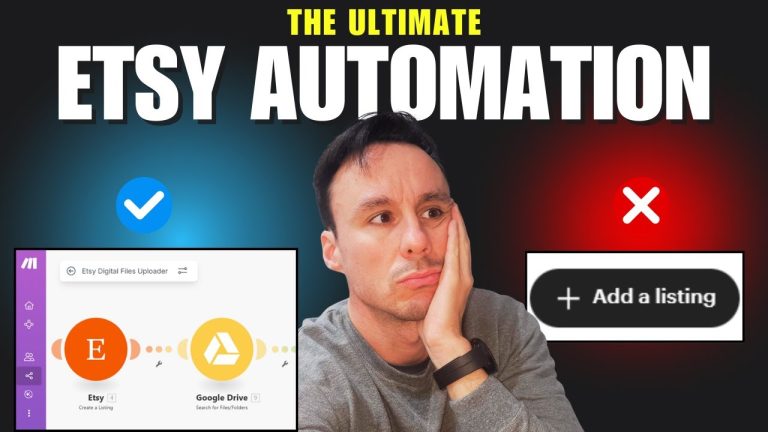 Never Manually Upload to Etsy Again - My Secret Make.com Automation Workflow (FULL Breakdown)
