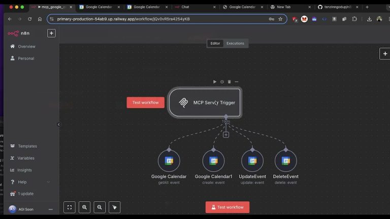 Build a Google Calendar Agent in n8n with MCP Server (Free Template)