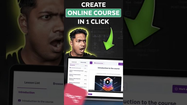 I Created an Online Course in Just Seconds ! 😱