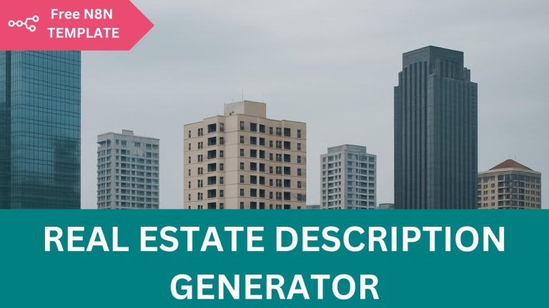 I Built an AI Tool That Writes Property Listings(FREE n8n template)