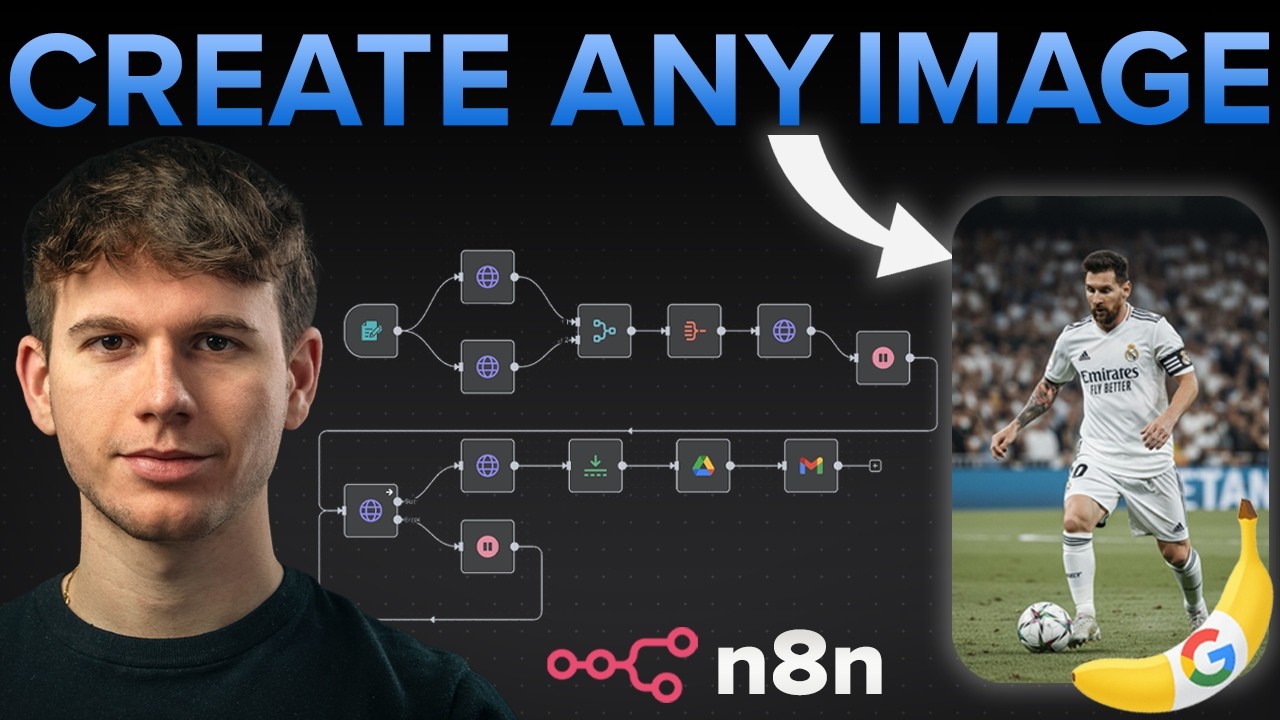 I Built a Creative AI Agent in n8n with no code (using NanoBanana)