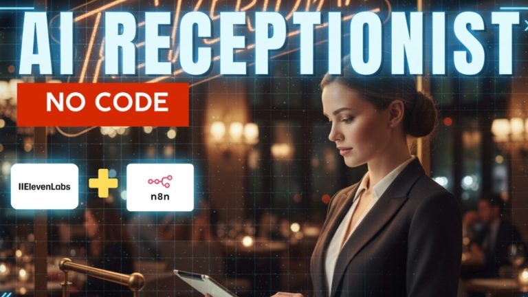 I Build AI Receptionist with ElevenLabs + n8n (No-Code, AI agent)