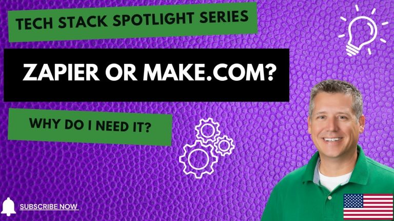 Tech Stack Spotlight | Zapier vs Make.com | What are they & Why do I need one?