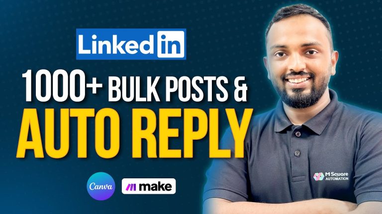 100x Your LinkedIn Posts & Auto-Reply to Comments (Canva + Make Automation)