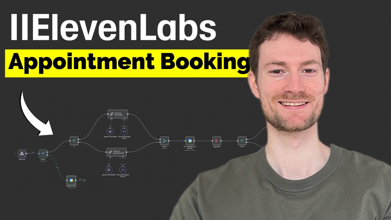 Build an ElevenLabs AI Voice Agent for Appointment Booking With n8n (FREE template)