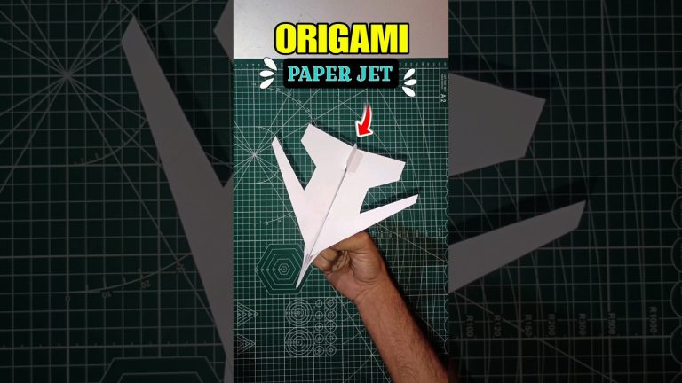 origami paper jet 🥰‼️✈️ , how to make a paper aircraft tutorial , world's best rocket plane #shorts