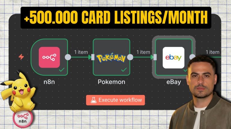 I automated selling pokemon cards with n8n (full tutorial + free template)