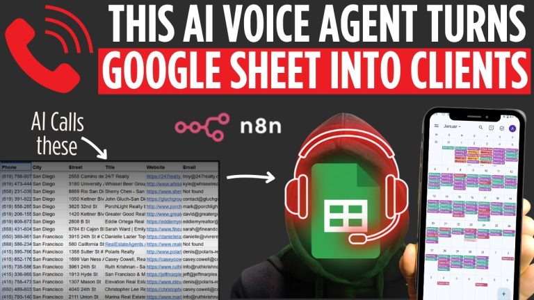 Build a Voice AI Agent Appointment Setter in Under 30 Minutes (n8n + retell + Google Sheets)