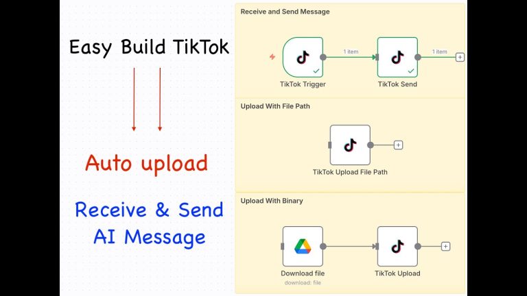 Automate TikTok Like a Pro with n8n + AI | Auto Upload & Reply Messages