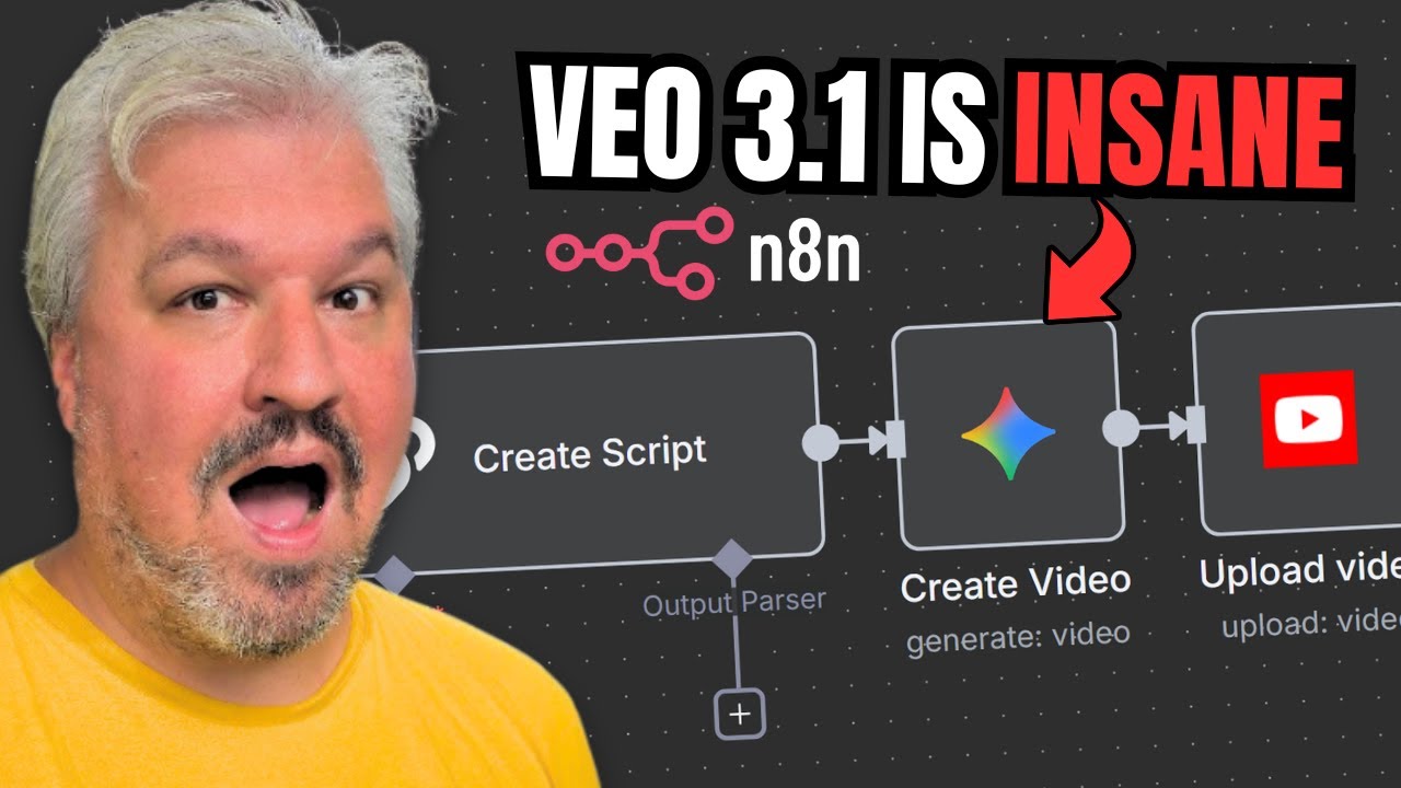 How to Automate YouTube with n8n + Google Veo 3.1