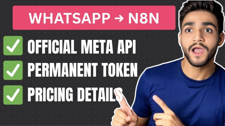No Third Party Needed: Connect WhatsApp to n8n Using Official Meta API | n8n Tutorial