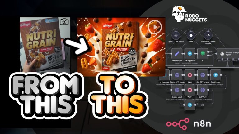 This Veo3 System makes $100,000 VFX Adverts for YOUR Brand, instantly (n8n No Code AI  Automation 🥚)