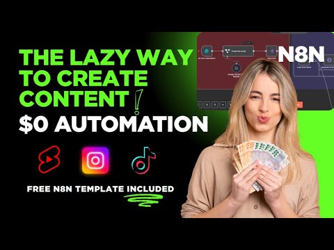 $0 Instagram/TIktok reels using AI and N8N ( Free Template )