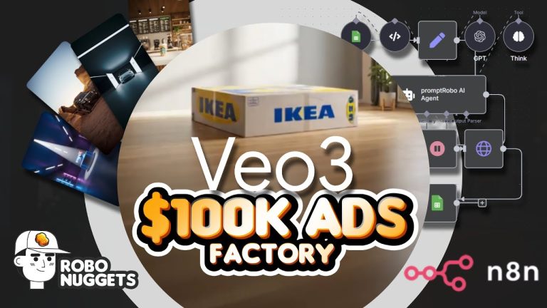 This Veo3 Prompt Factory automates $100,000 Ads for ANY Brand (& in Vertical) on n8n - here's how 🥚