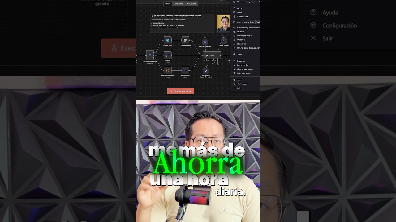 La automatización que me ahorra 1 hora diario!😼 #n8n #automatización #ia